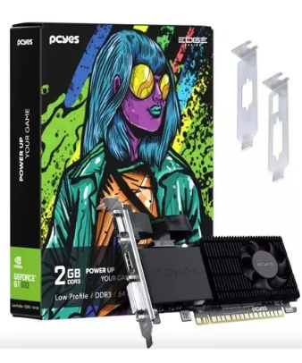 Placa de Video GEFORCE GT 610 PCYES 2Gb DDR3 64bit